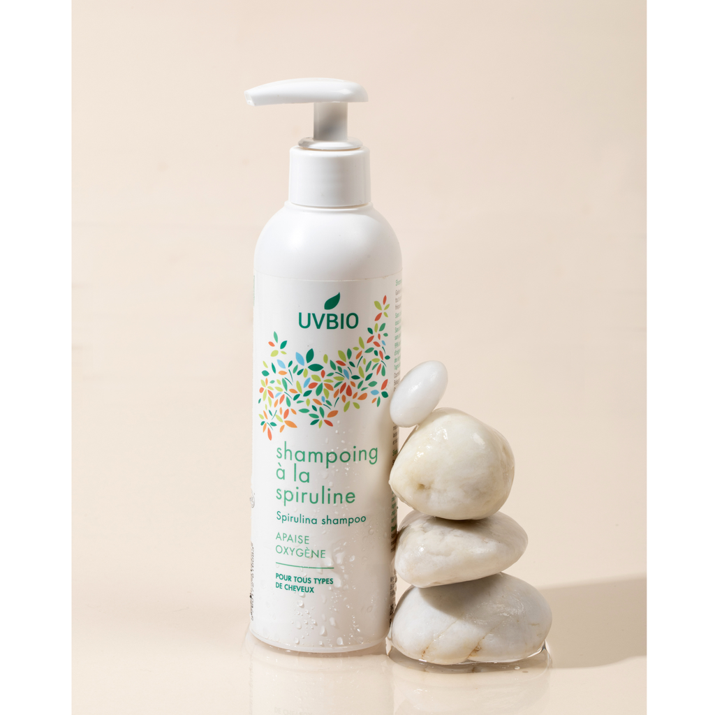 UVBIO - Shampoing a la Spiruline (250ml) - Certifié bio*