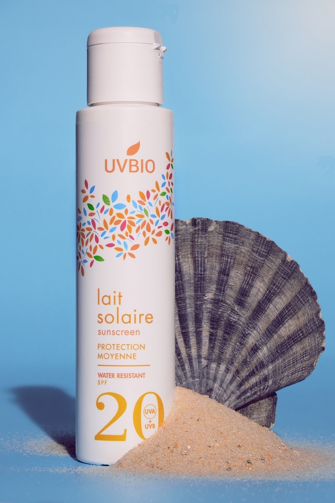 UVBIO - Lait Solaire SPF 20 (100ml) - Certifié bio*