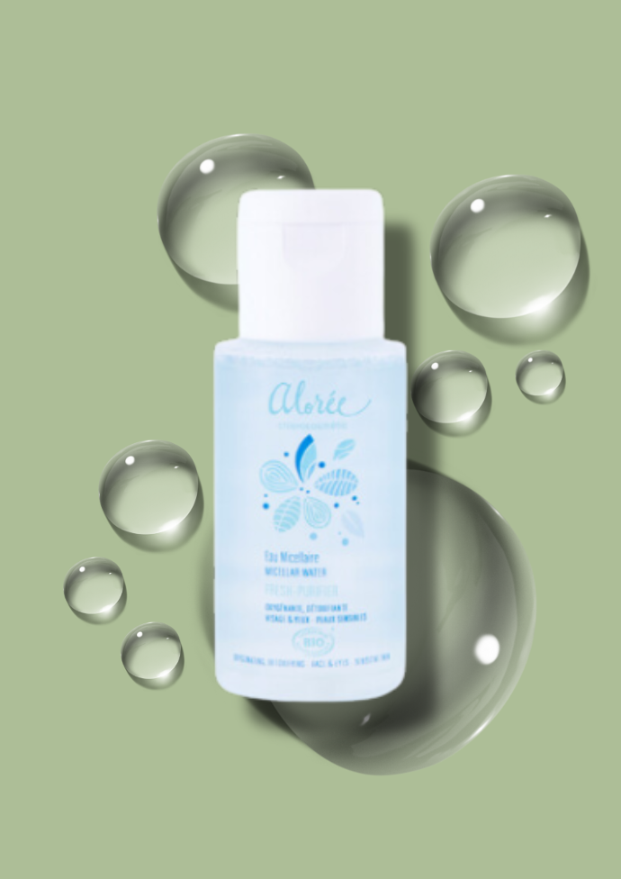 Alorée - Eau Micellaire Fresh Purifier Bio - Format pocket 50 ml - Certifié bio*