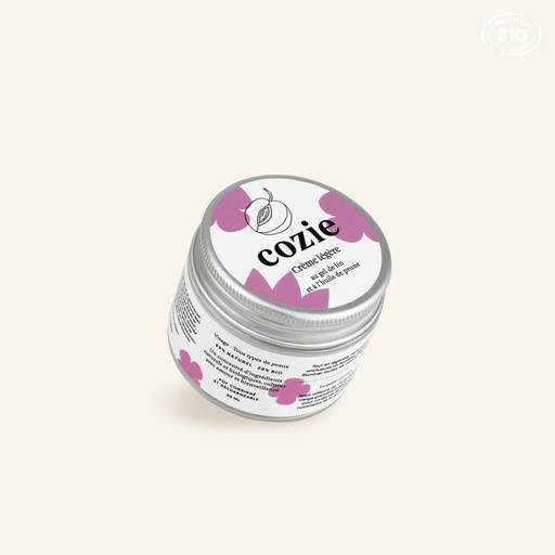 Cozie - Crème légère visage - Certifié Cosmos Organic°