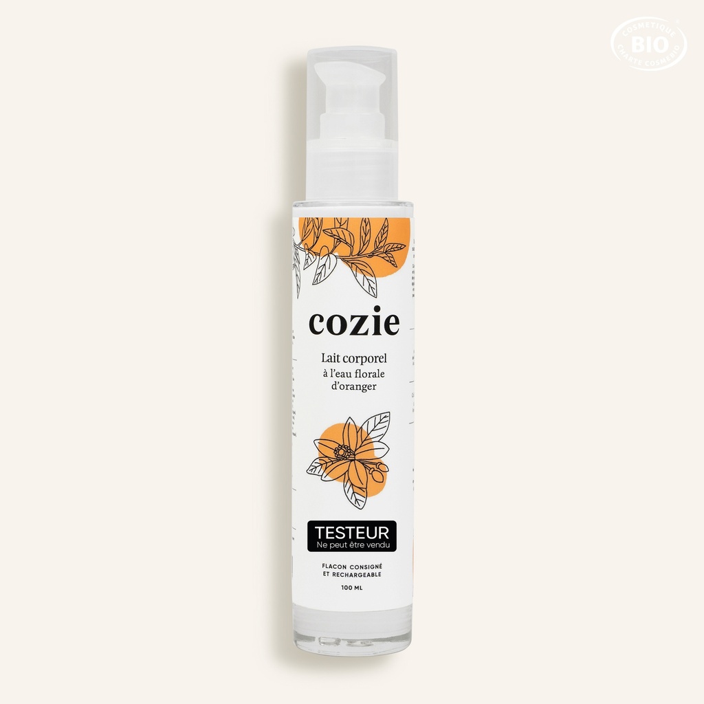 Cozie - Testeur Lait Corporel - Certifié Cosmos Organic°