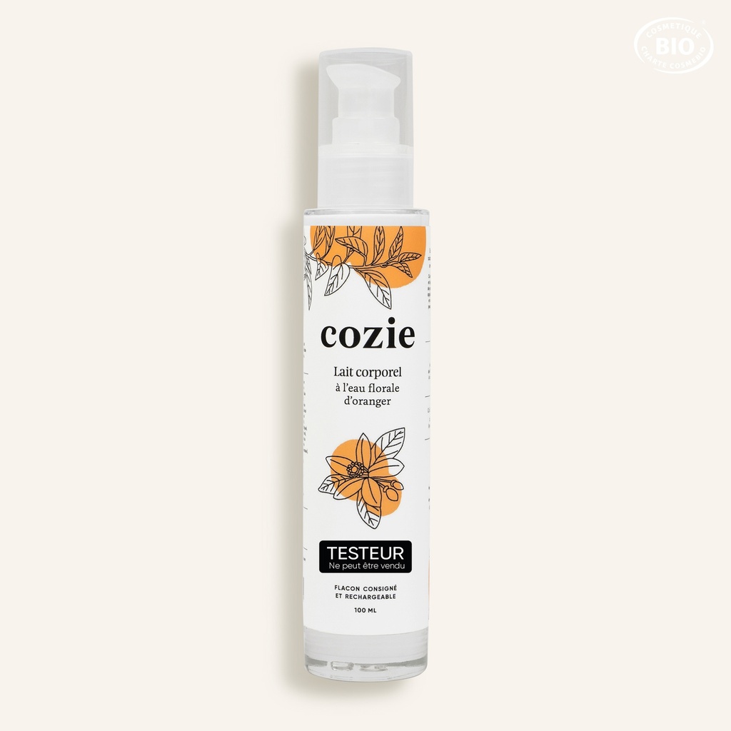 Cozie - Testeur Lait Corporel - Certifié Cosmos organic