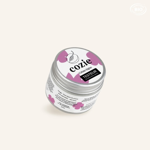 Cozie - Testeur Crème Légère Visage - Certifié Cosmos Organic°