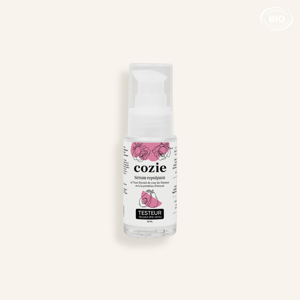 Cozie - Testeur Sérum repulpant - Certifié Cosmos Organic°
