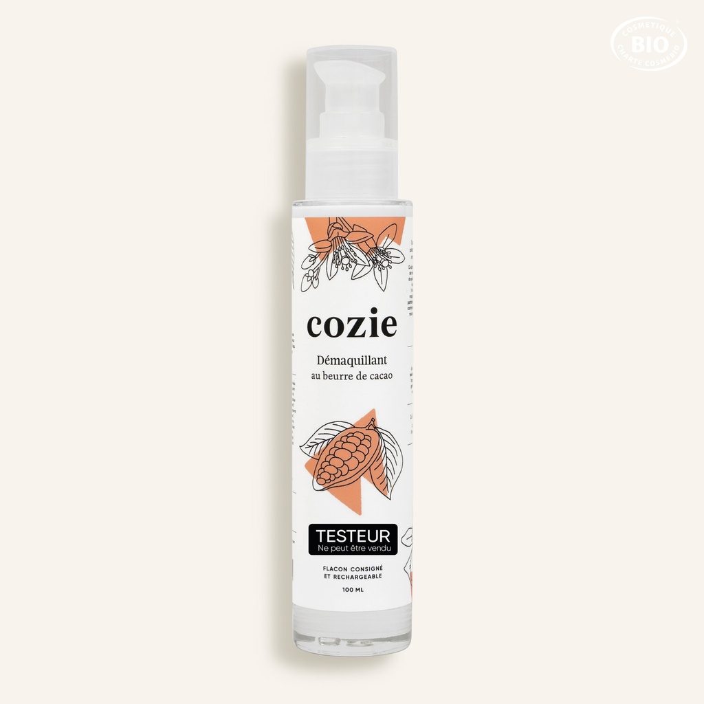 Cozie - Testeur Lait démaquillant - Certifié Cosmos Organic°