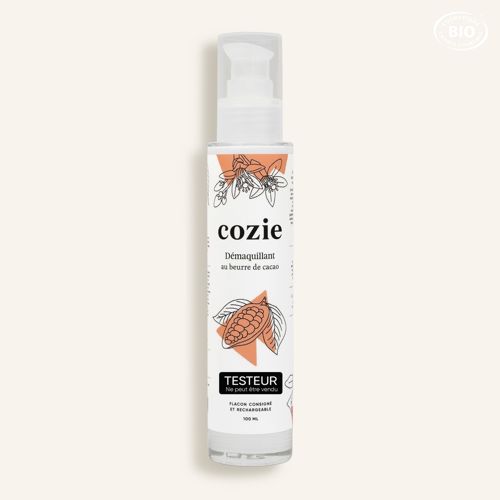 Cozie - Testeur Lait démaquillant - Certifié Cosmos organic