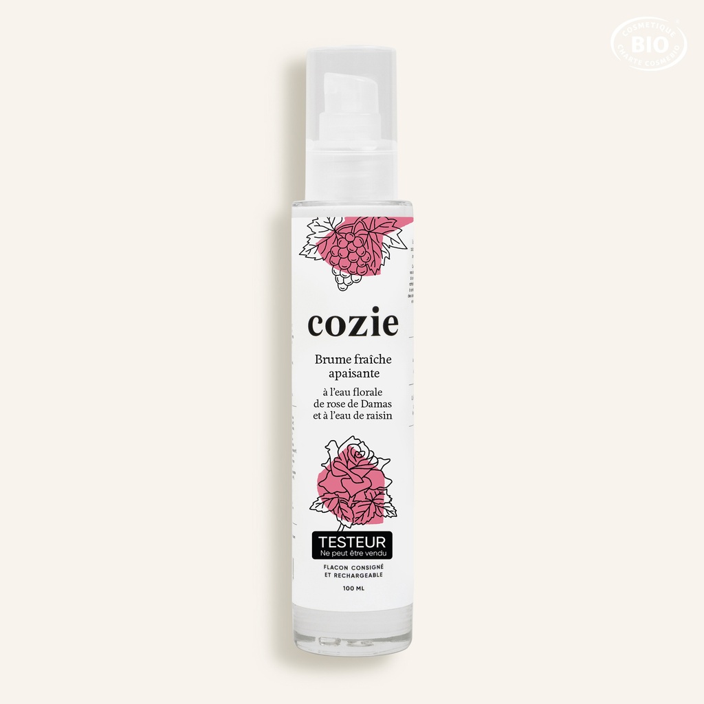 Cozie- Testeur Brume fraîche apaisante - Certifié Cosmos Organic°