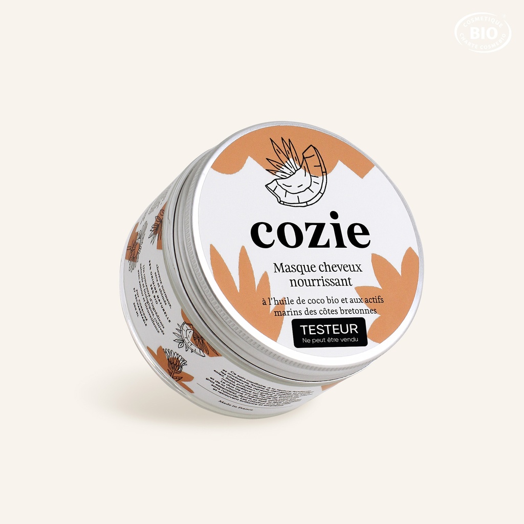 Cozie - Testeur Masque cheveux - Certifié Cosmos Organic°