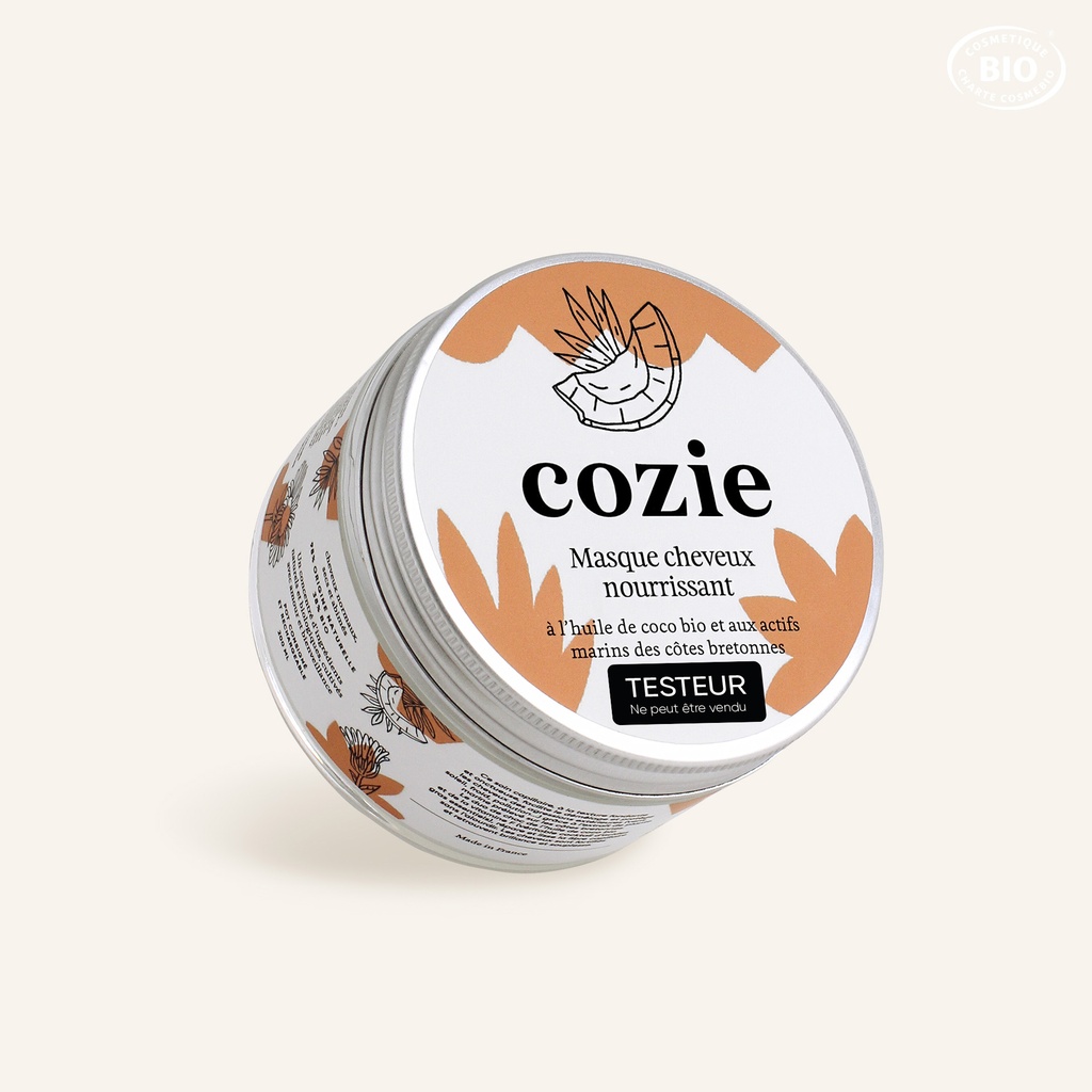 Cozie - Testeur Masque cheveux - Certifié Cosmos organic