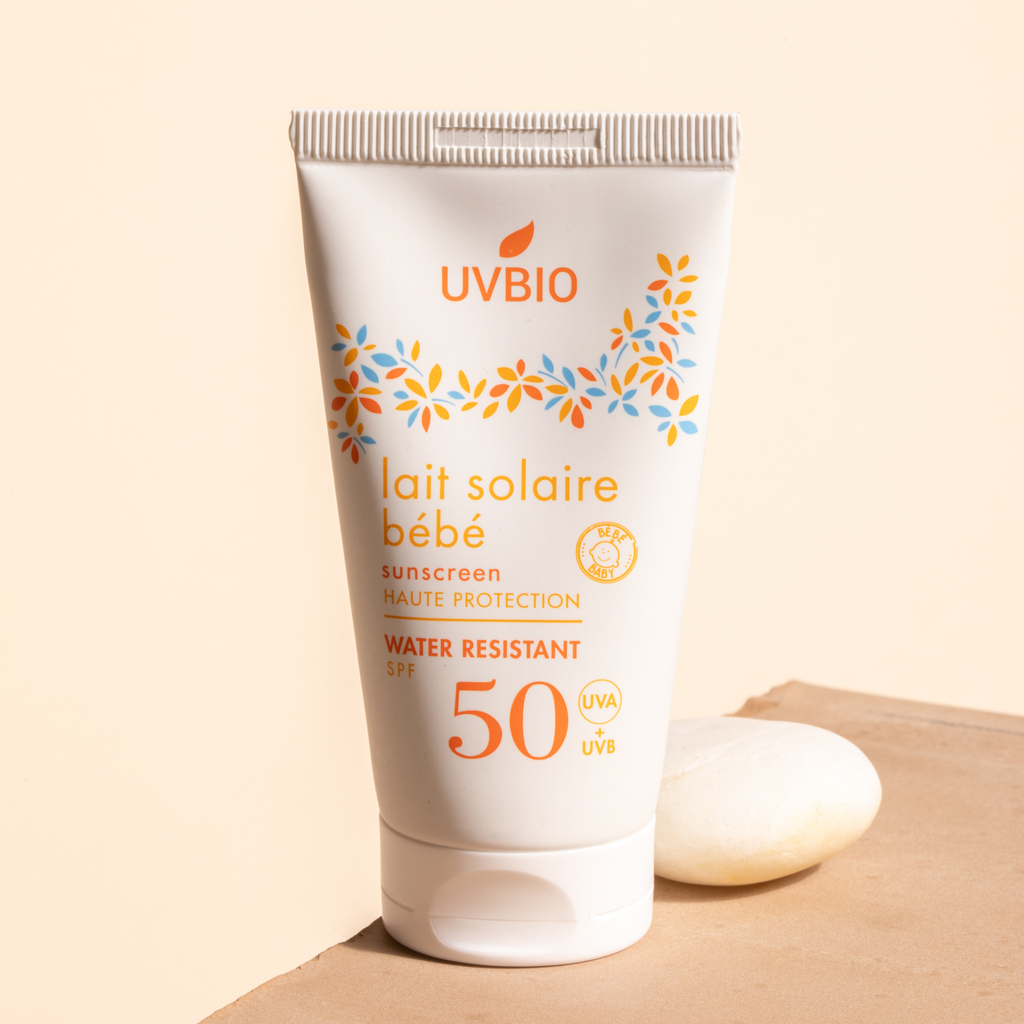 UVBIO - Lait Solaire Bébé SPF50 (50ml) - Certifié COSMOS