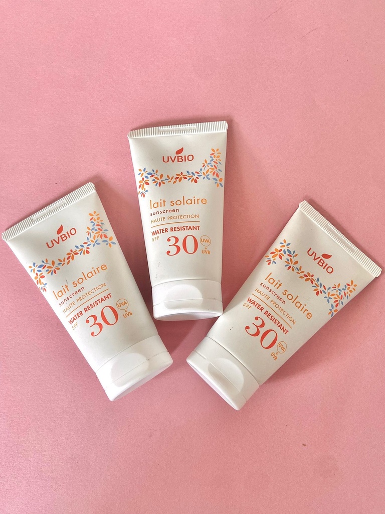 UVBIO - Lait Solaire SPF 30 (50ml) - Certifié bio*