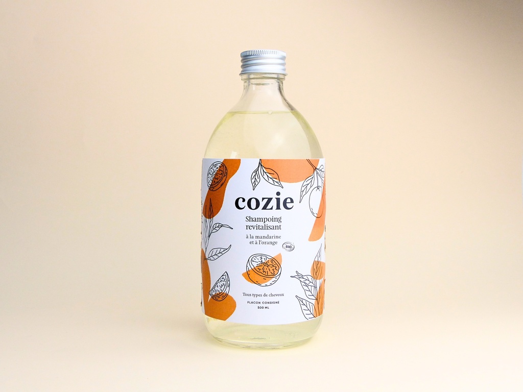 Cozie - Shampoing revitalisant (500ml) - Certifié Cosmos Organic°