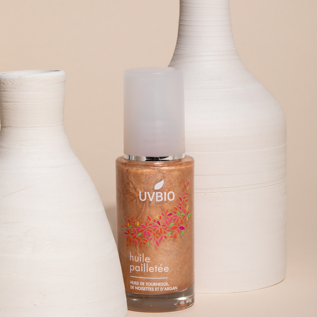 UVBIO - Huile Pailletée - Certifié Cosmos Organic