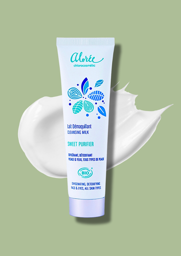 [A001] Alorée - Lait Démaquillant Sweet Purifier Bio - Format pocket 15 ml - Certifié bio*