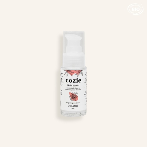 [VE0023] Cozie - Huile de soin - Certifié Cosmos organic