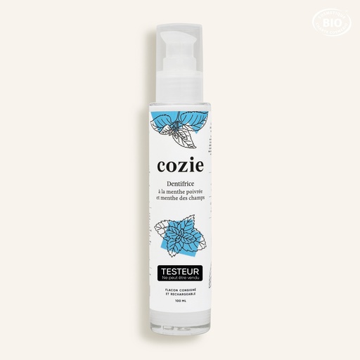 [TE0020] Cozie - Testeur Dentifrice (100ml) - Certifié Cosmos Organic°