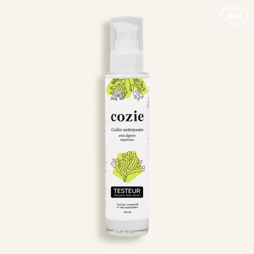 [TE0028] Cozie - Testeur Gelée nettoyante (100ml) - Certifié Cosmos Organic°
