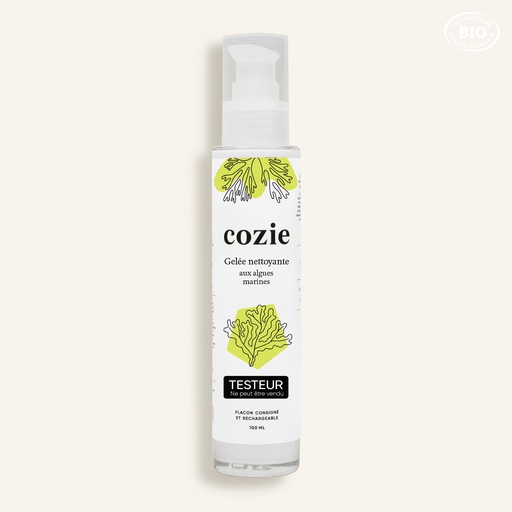 [TE0028] Cozie - Testeur Gelée nettoyante (100ml) - Certifié Cosmos organic