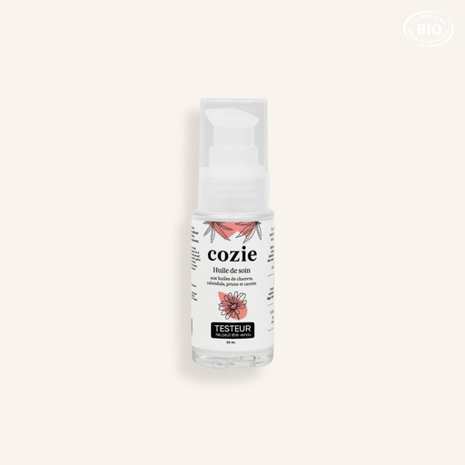 [TE0023] Cozie - Testeur Huile de soin - Certifié Cosmos organic