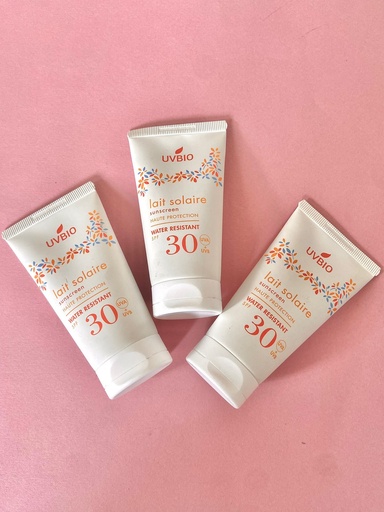 [L32] UVBIO - Lait Solaire SPF 30 (50ml) - Certifié bio*